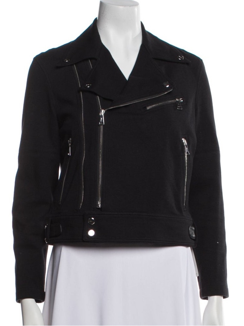 Ralph Lauren Black Label Double Riders Size 8 Biker Jacket Moto Leather Details